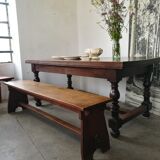 Table de ferme massive en chêne
