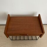 Vintage teak wall shelf
