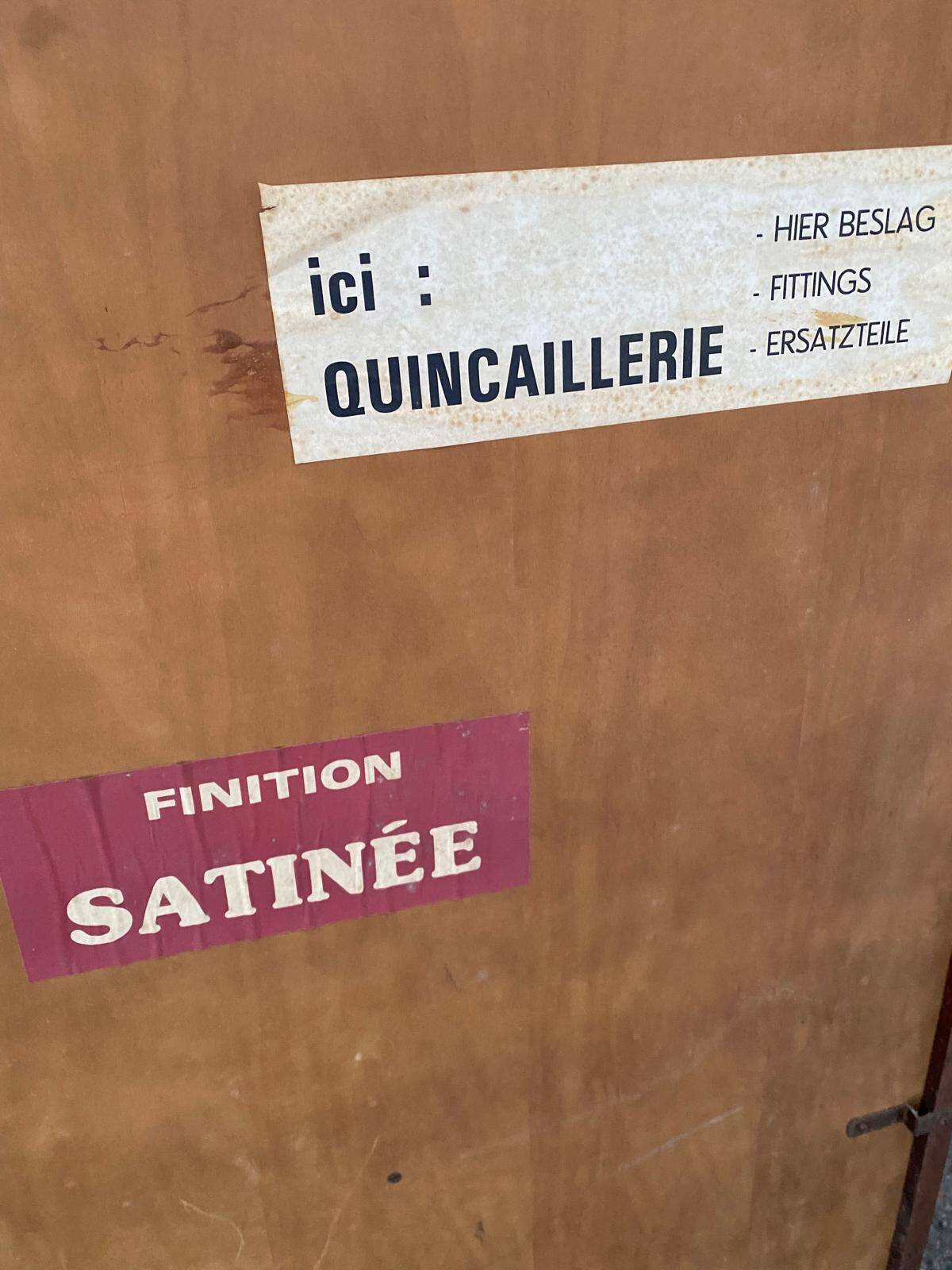 Louis Philippe style solid wood barn wardrobe from the 20th century.