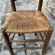 Chaise en paille
