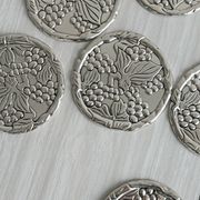 Lot de 6 dessous de verre en métal