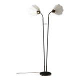 Lampadaire 2 feux en métal noir