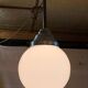 Bauhaus opaline globe suspension XL - mid 20th century