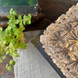 Lampe verre & bois “Préface”