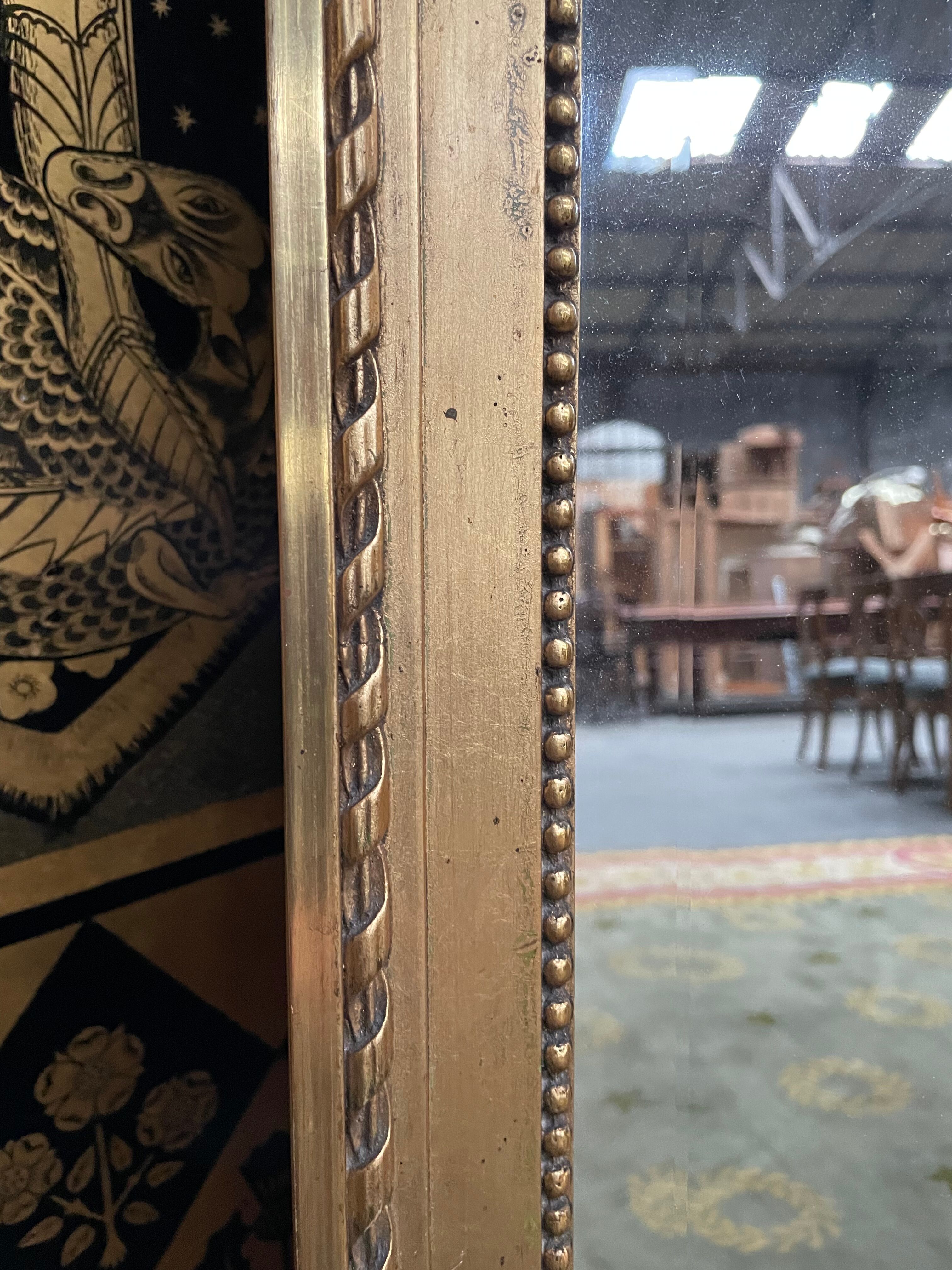 Gilded mirror louis XVI style 1900 era