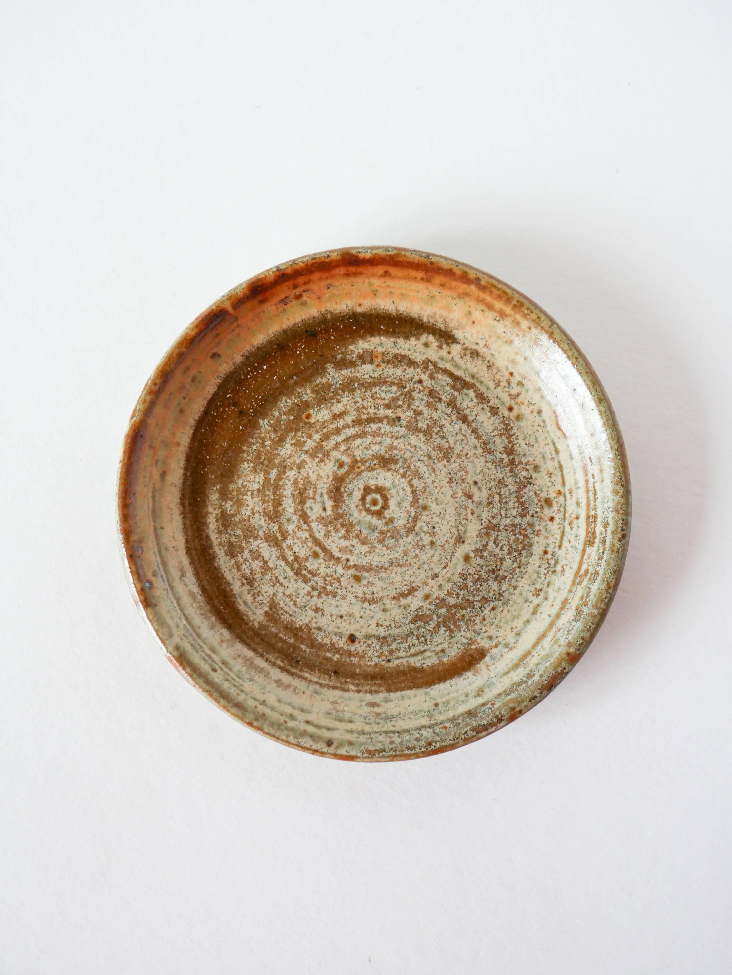 Glazed stoneware pocket tray, 1970