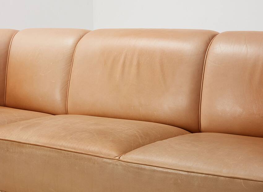 Josef Hoffmann Palais Stoclet Leather Sofa for Wittmann Austria 1905/1990s