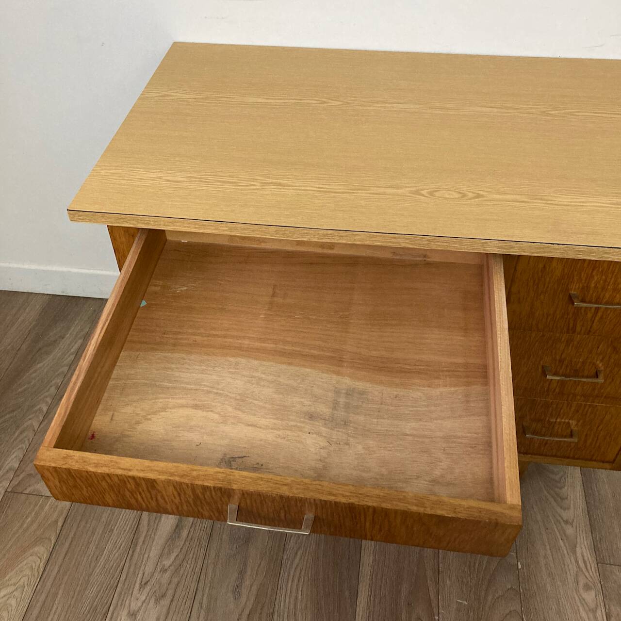 Vintage wood and formica desk