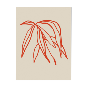 Botanical illustration giclee print, 50x70