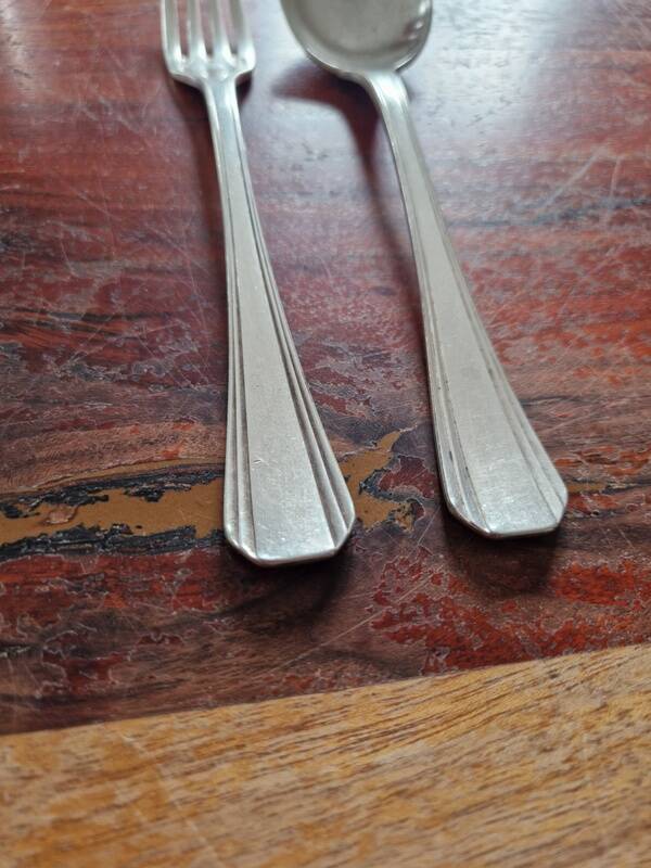 Christofle - Baptism cutlery model Boréal - in silver-plated metal