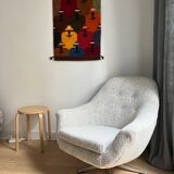 Swivel shell armchair