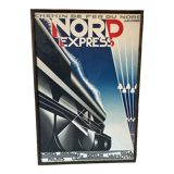 Affiche encadrée vintage Nord Express A.M. Cassandre