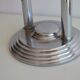 Cendrier sur pied style art deco en aluminium