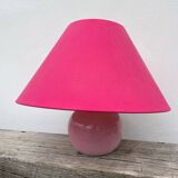 Pink ceramic lamp