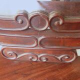 Napoleon III dressing table with mirror in mahogany veneer