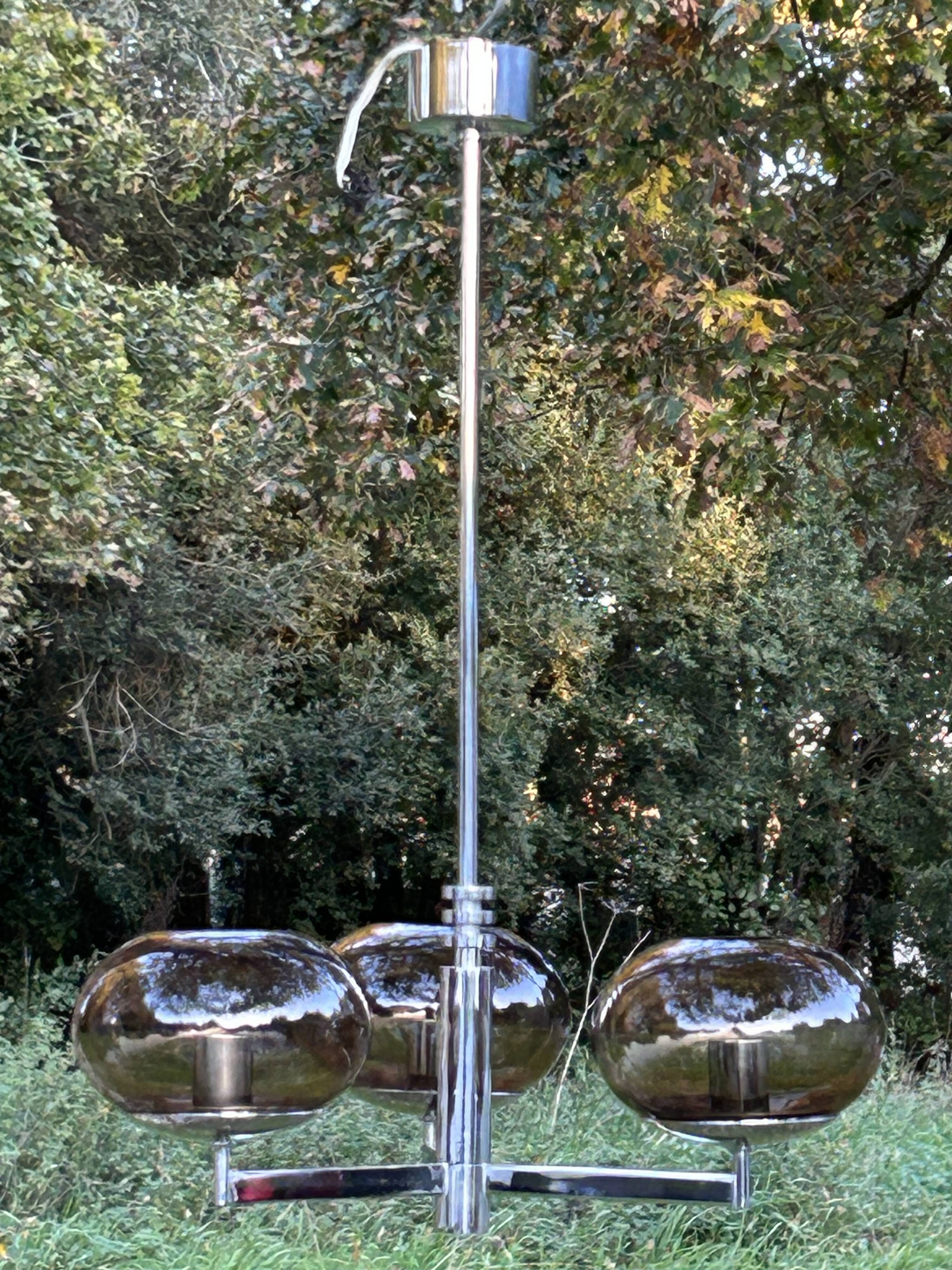 Gaétano Sciolari 70s lighting fixtures, chandeliers and wall lights - set of 7