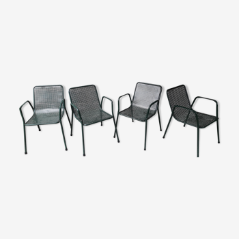 Set de 4 fauteuils de jardin