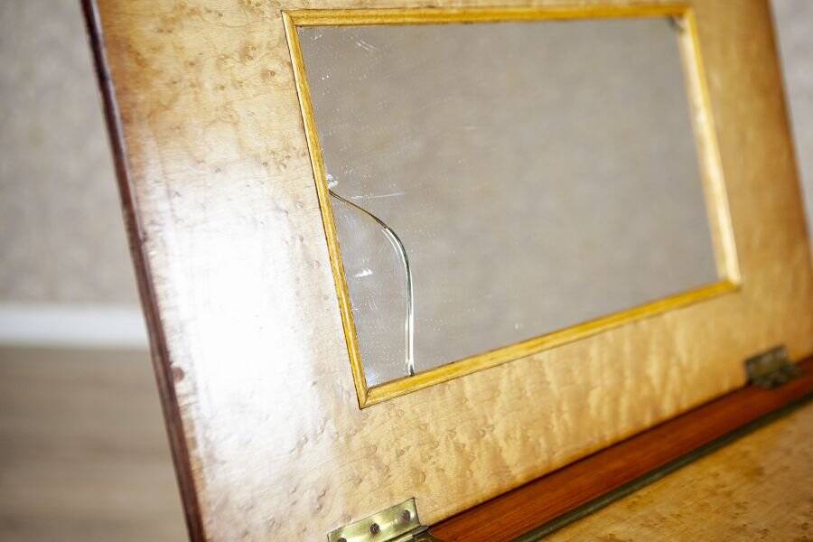 Early 20th Century French Mahogany & Walnut Marquetry Side Table, 1910th