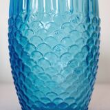 Vintage blue glass orangeade service