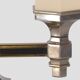 Pair of candelabra lamps in chromed metal Nagel 1970
