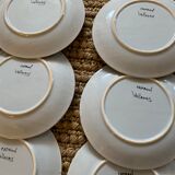 6 vintage Ceramic Roger Capron plates