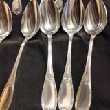 12 silver-plated metal tablespoons by Félix Frères