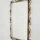 Rectangular mirror 50s - 60s on brass frame
