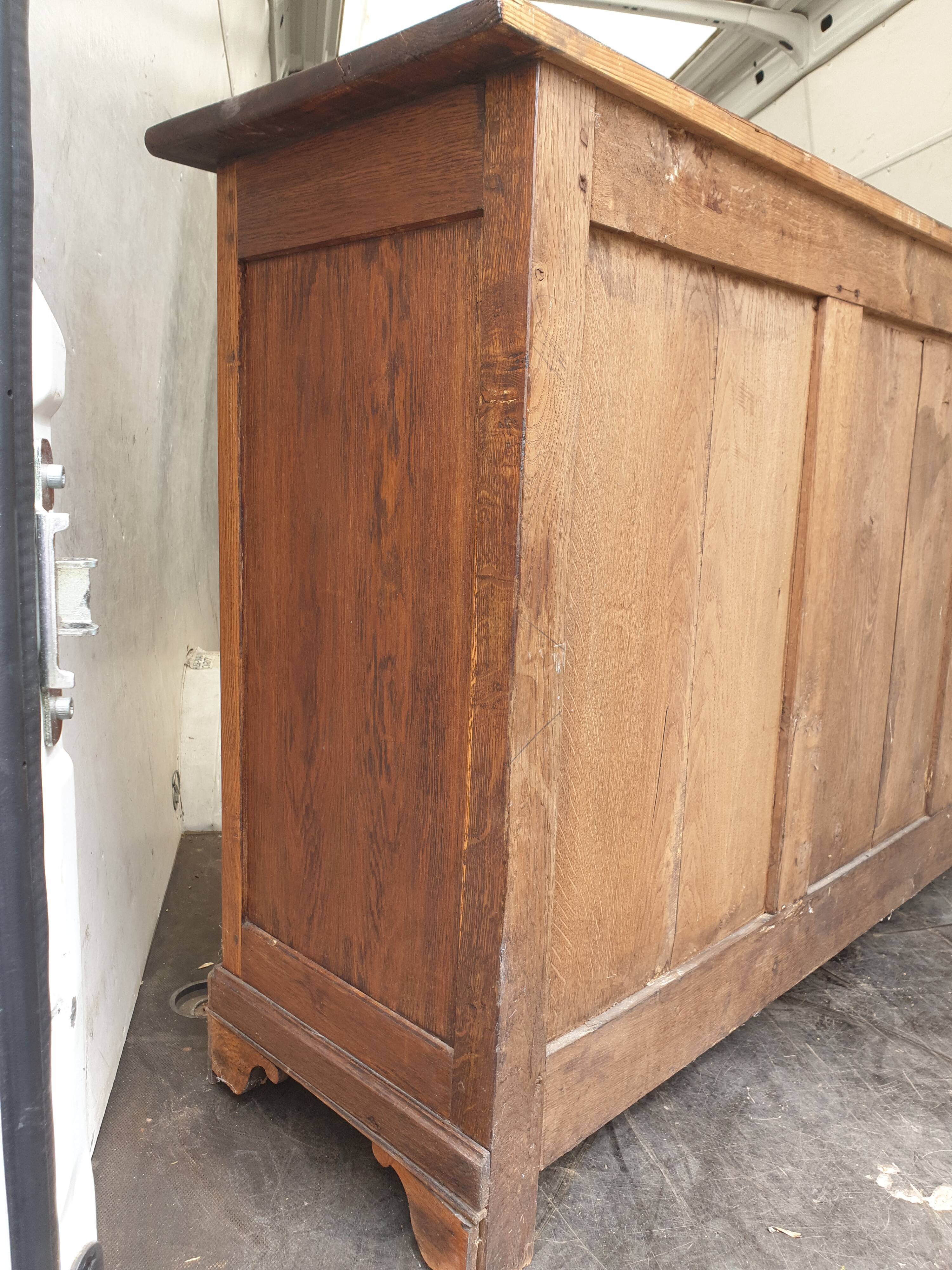 19th century farm sideboard in solid wood