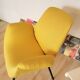 Vintage Mid-Century Modern Yellow Fabric Armchair - Alvin Lustig Style