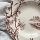 Deep ironstone plate "Cherry Tree" Creil and Montereau