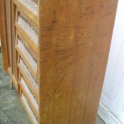 Chest of drawers with compass feet, 1 door and 6 drawers, 1960s