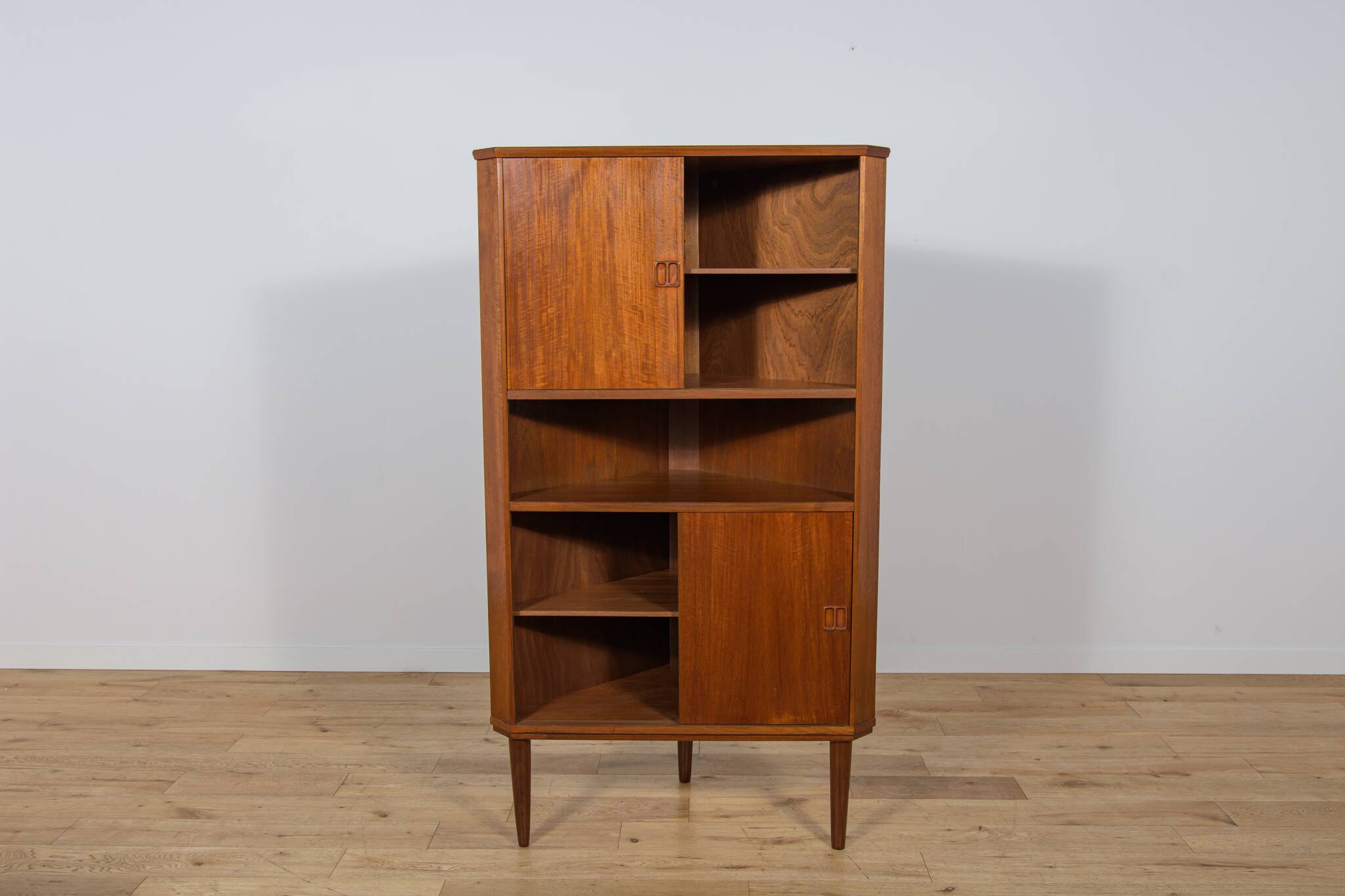 Mid-Century Modern Teak Corner Cabinet, 1960s