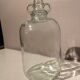 Demijohn in transparent glass