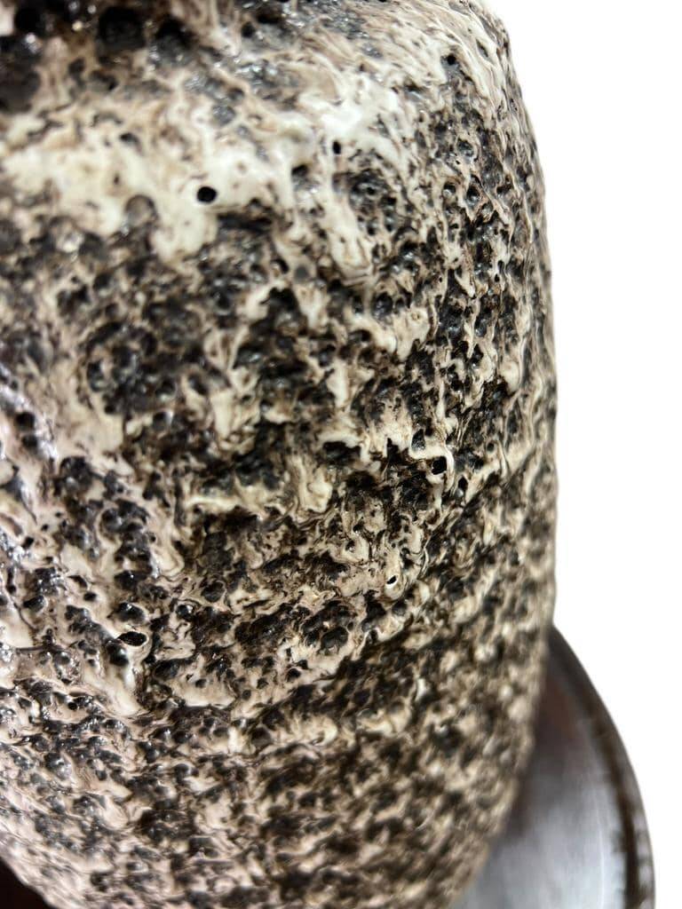 Vintage brown beige ceramic vase