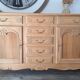 Low buffet in solid cherry wood renovated – Louis XV style – 250 cm