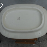 Plat à viande en faïence
