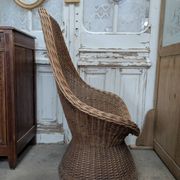 Grand fauteuil rotin