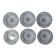 6 hollow plates compiegne, terre de fer