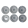 6 hollow plates compiegne, terre de fer