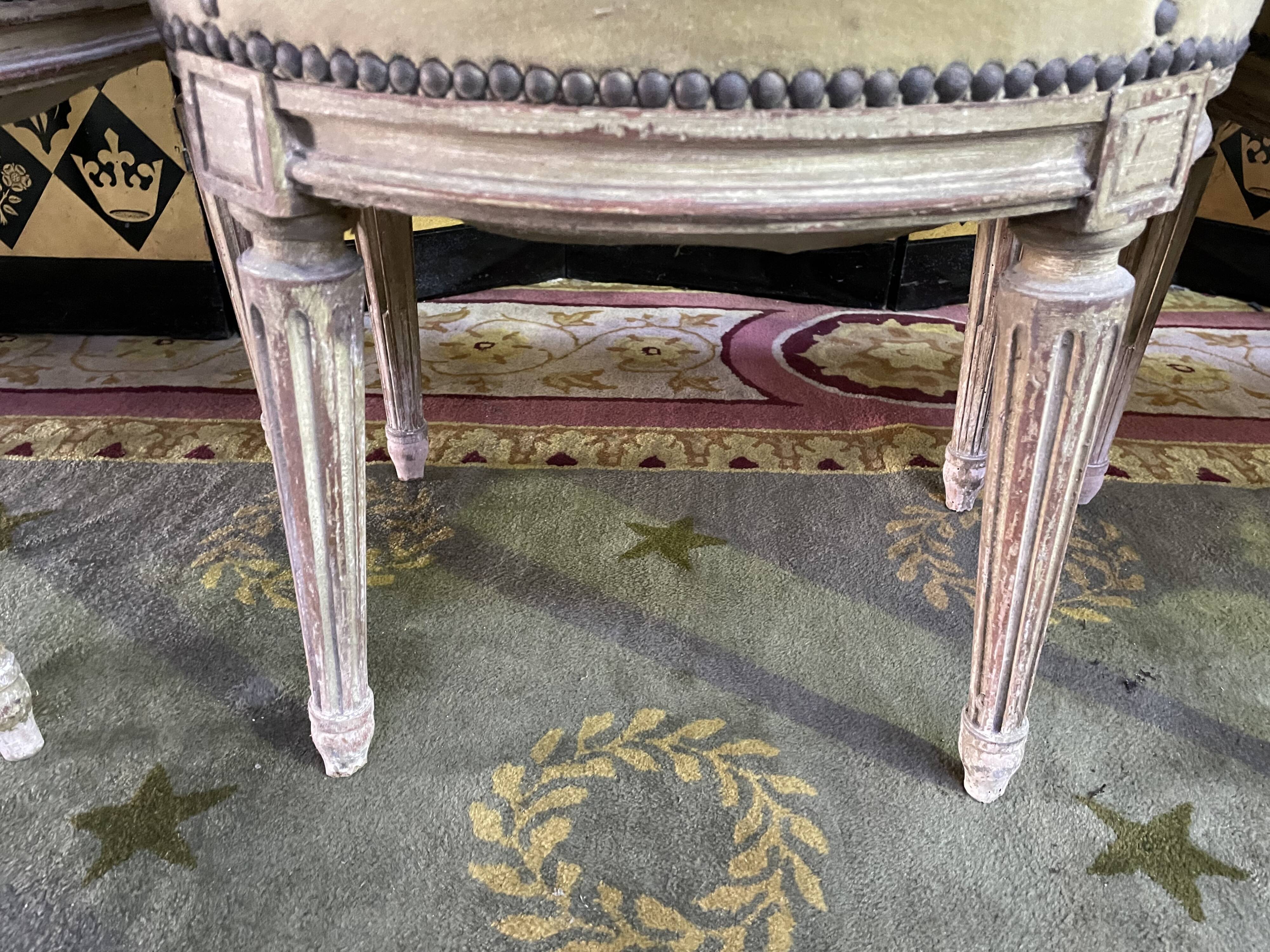 4 chaises médaillons louis xvi 19eme
