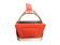 Longchamp, empty pocket document holder with leather and gold metal stirrup from around 1970.