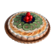 Fruit tart dish barbotine "fruit tart" Silea