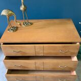 Vintage chest of drawers with wing drawers