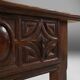 Antique Spanish console table in oak wood, with 2 large drawers from the 18th century.
