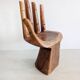 Chaise en bois de suar sculpté à la main, années 1970