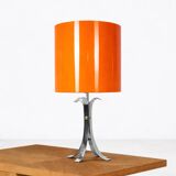 Space Age 1970 chrome steel four-legged lamp base