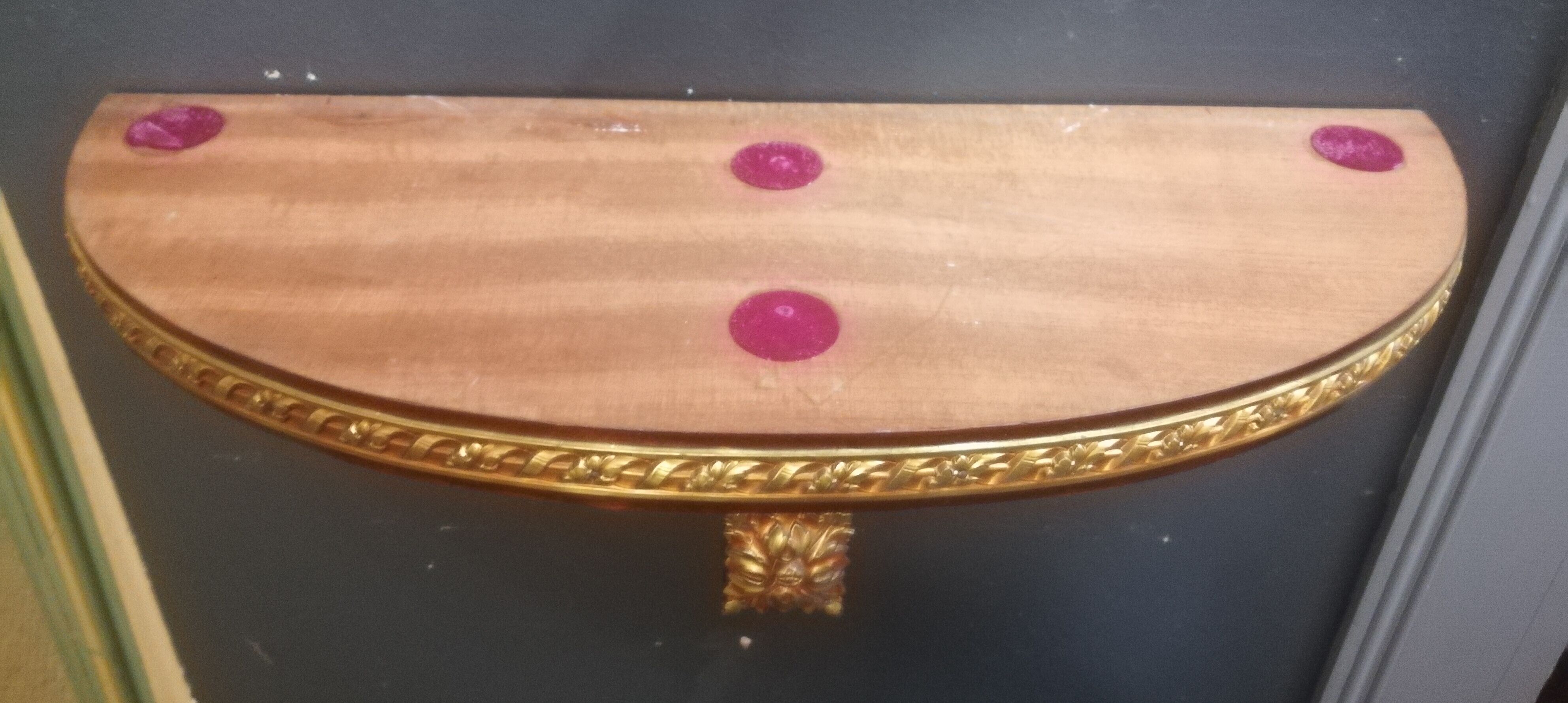 Louis XVI style wall lamp console
