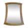 Vintage flared mirror, rattan, France 1970