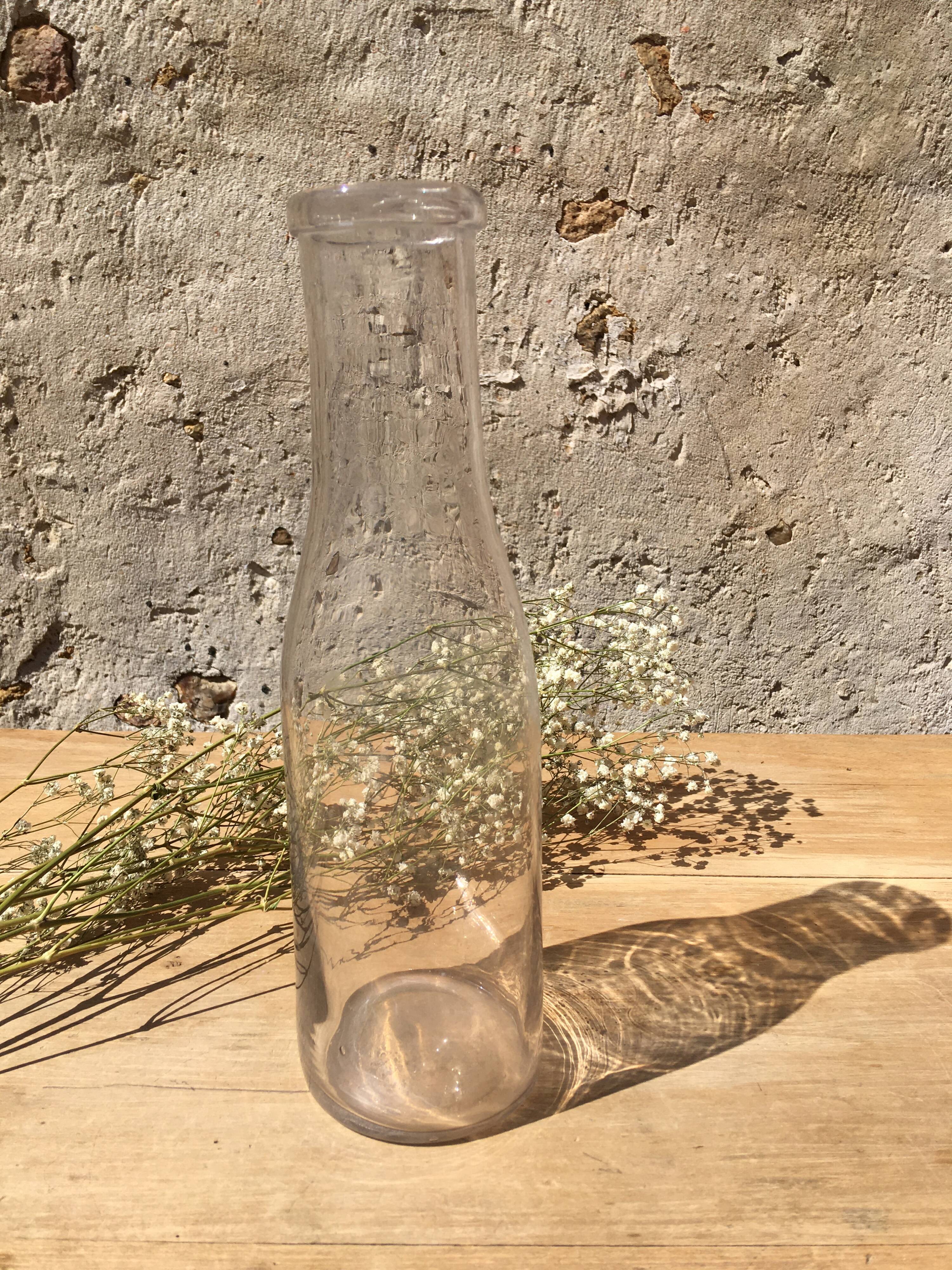 Pair of old milk bottles