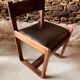 6 chaises noires par Gunther Hoffstead pour Uniflex - 1960